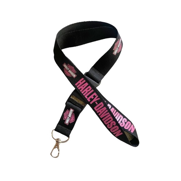HarleyDavidson Accessories Harleydavidson Pink Lanyard Keychain Id Holder Poshmark